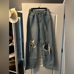 Wide leg baggy jeans (tall)